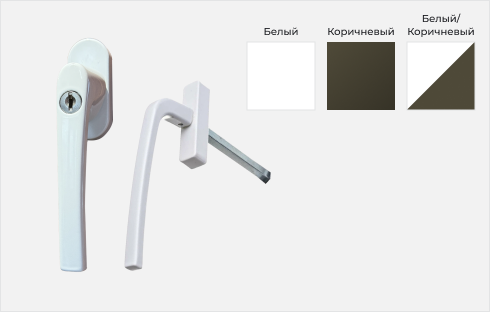 Ручка с двух сторон, с ключом